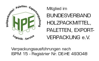 Mitglied im Bundesverband Holzpackmittel, Paletten, Exportverpackung e.V.